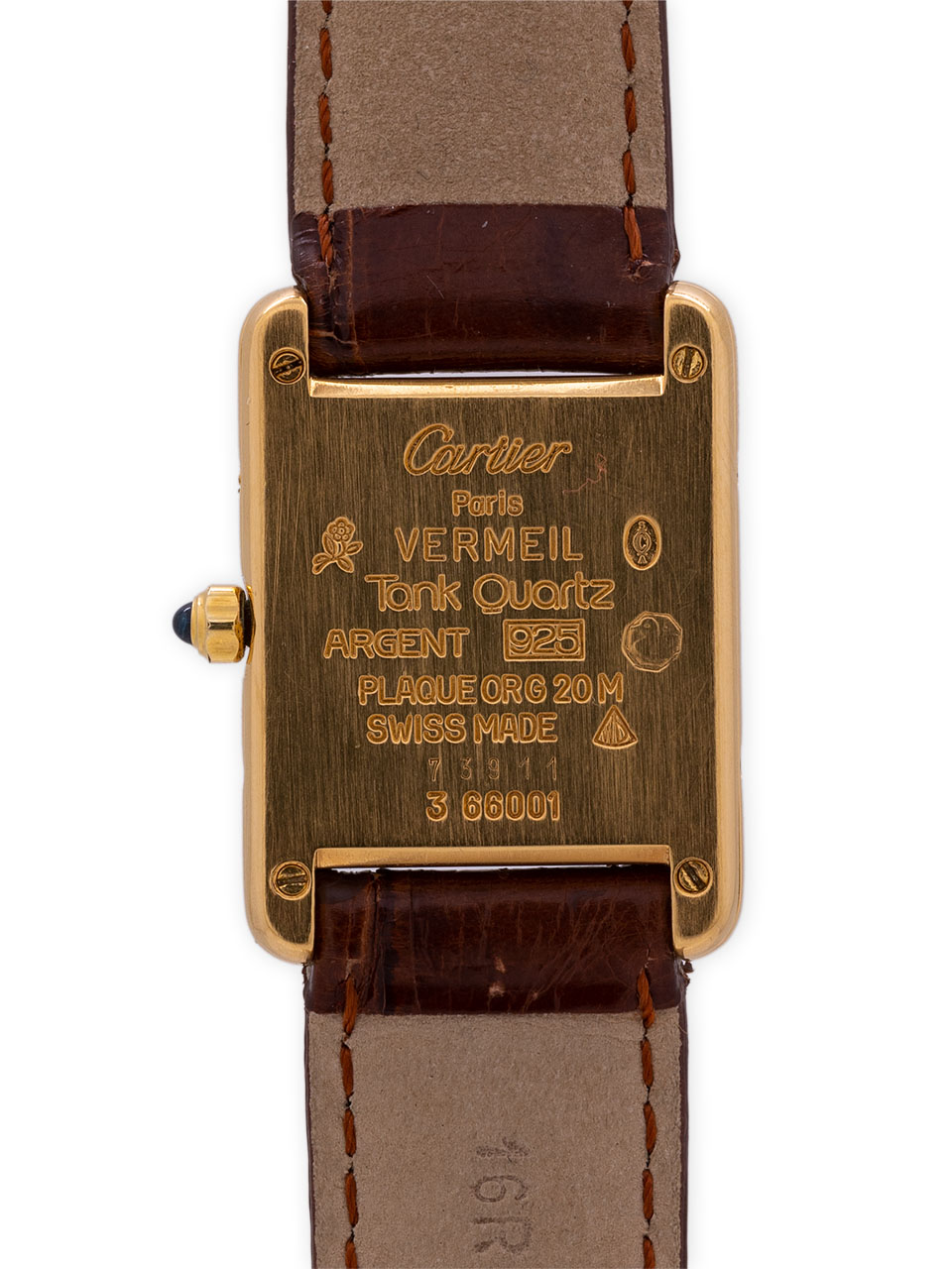 Cartier Tank Louis Lady's Vermeil Quartz circa 1990's