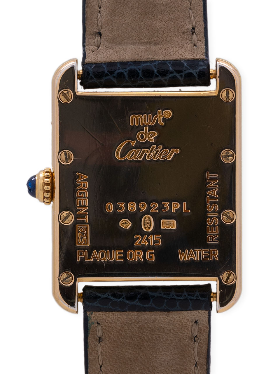 Cartier Lady's Vermeil Tank Louis ref 2415 circa 2000s