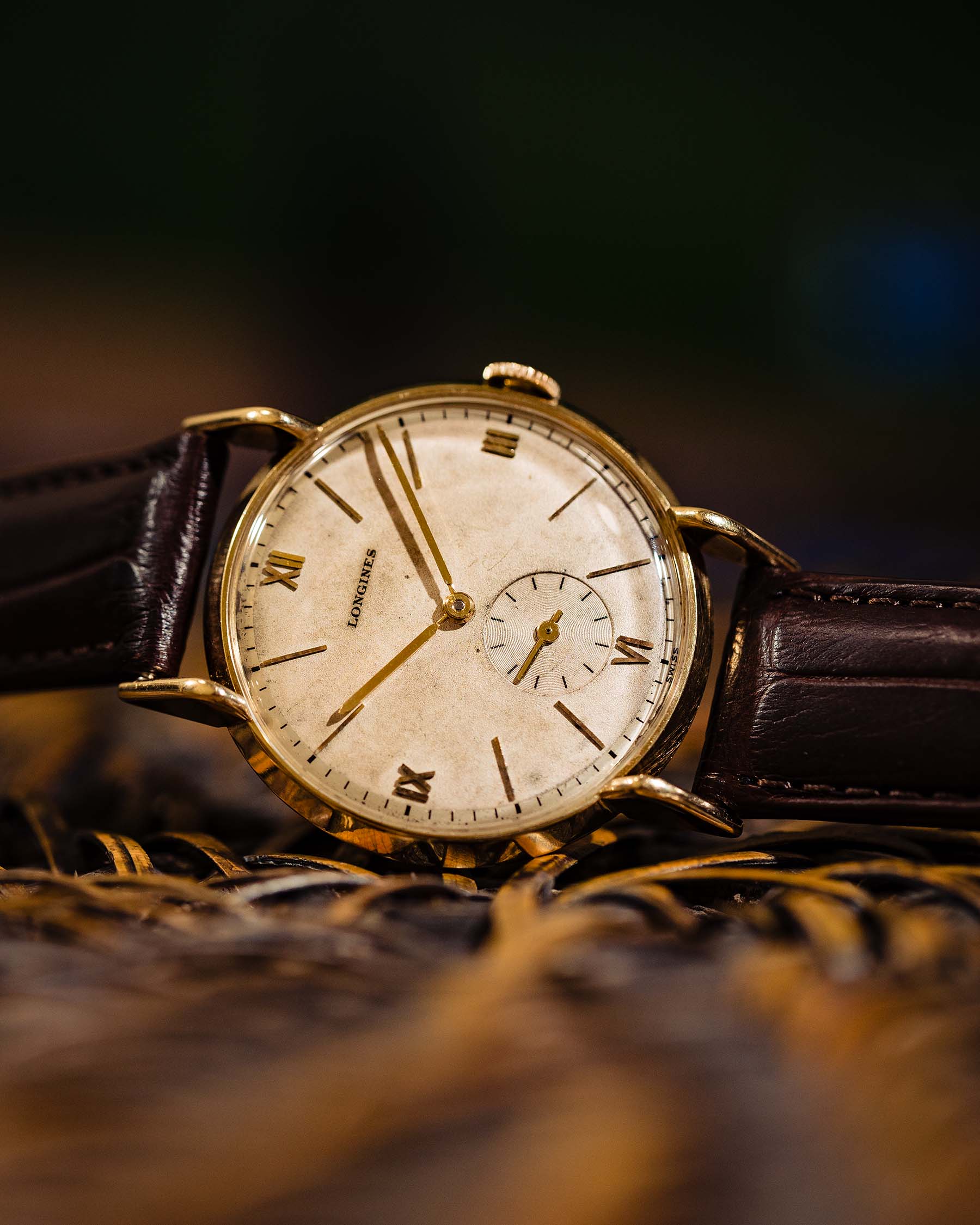Longines 14K YG Oversized Dress Model circa 1947