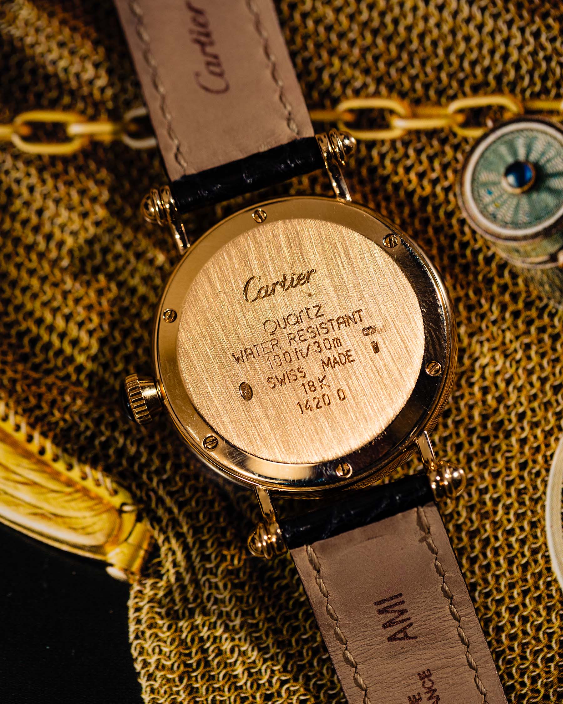 Cartier Man's Diablo ref 1420 18K YG circa 1990's