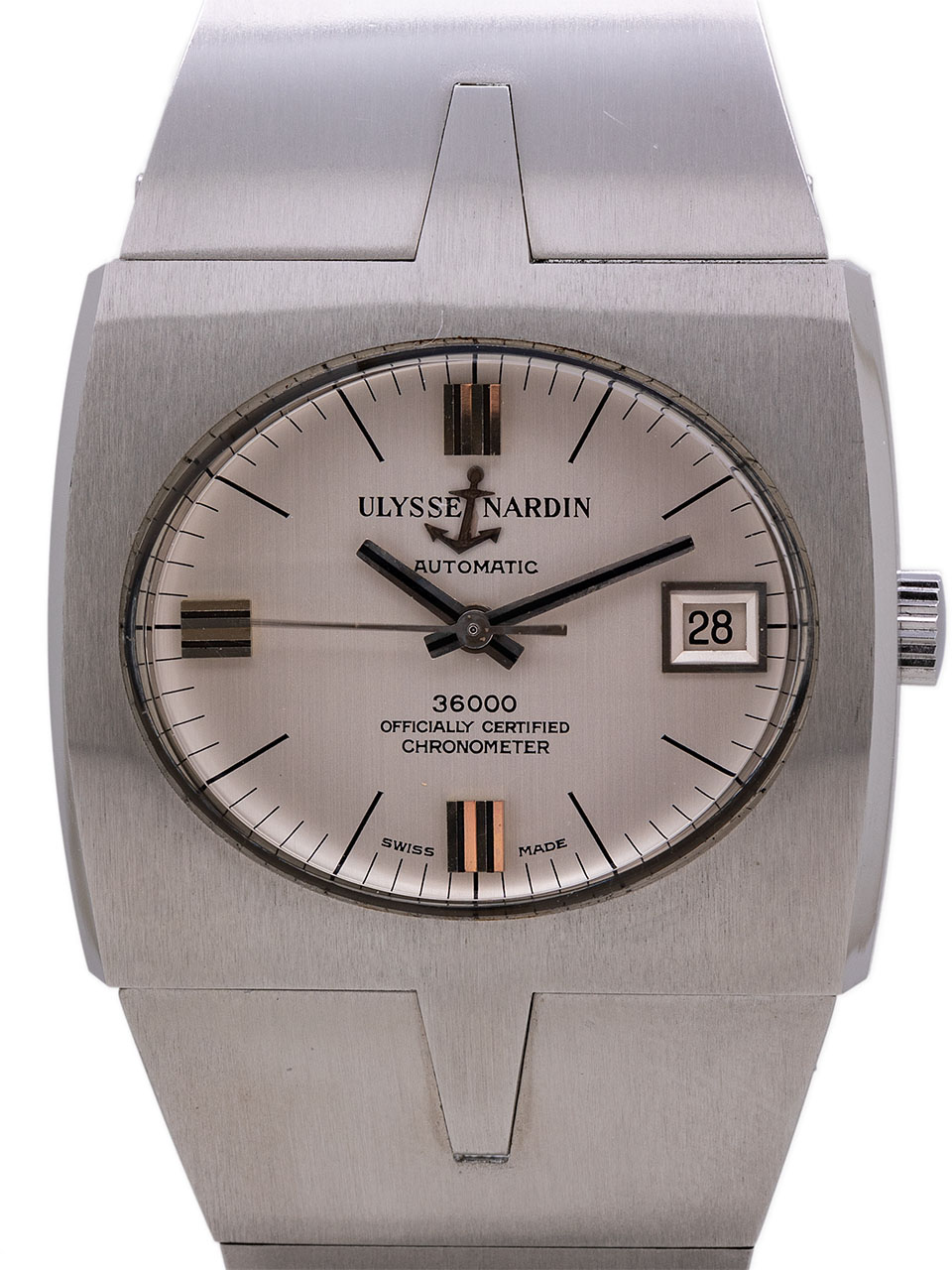 Ulysse Nardin Modernist Chronometer ref A7650 circa 1974 w/ Papers