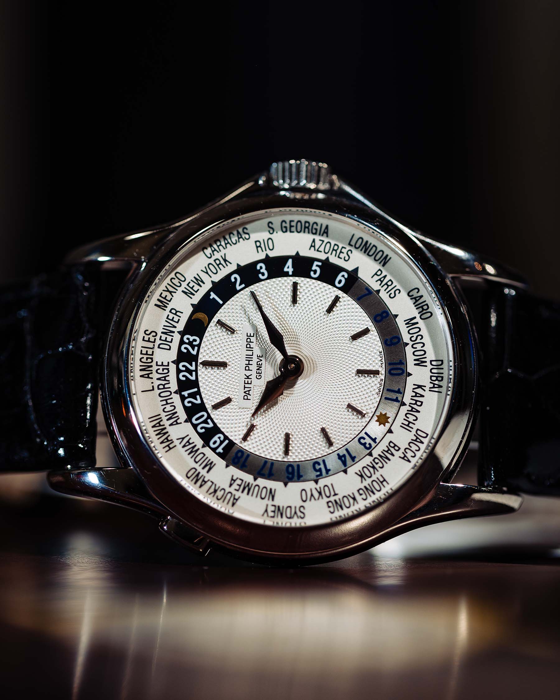 Patek Philippe ref 5130G World Time 18K WG circa 1995
