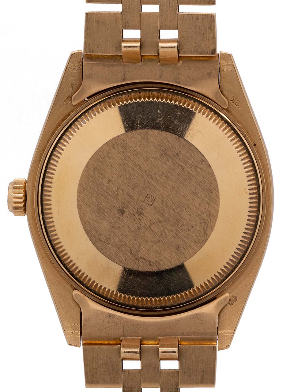 Rolex Oyster Perpetual Date ref 1508 18K YG 34mm Jubilee Bracelet