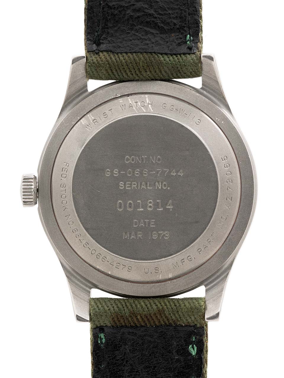 US Military Issue Benrus Vietnam Era GGS-06s-7744 circa March 1973