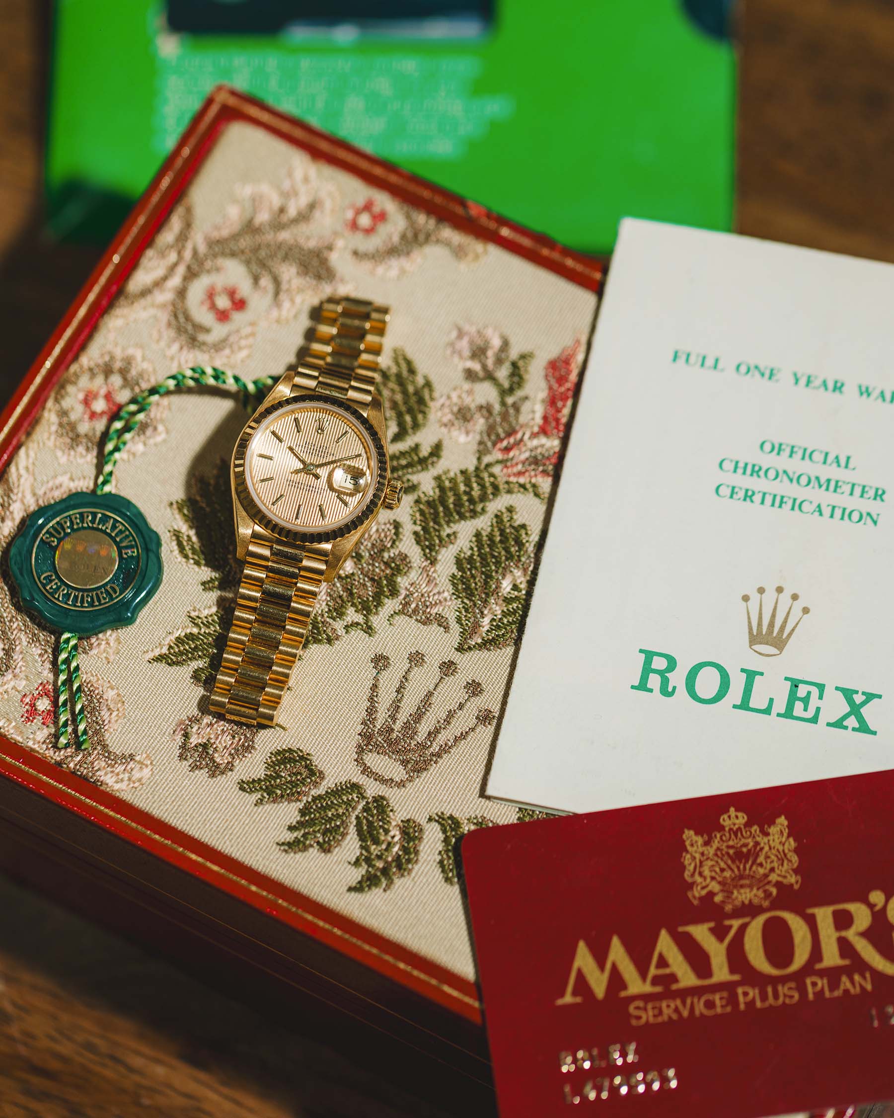 Rolex Lady President 18K YG ref 69178 circa 1989 Box & Papers