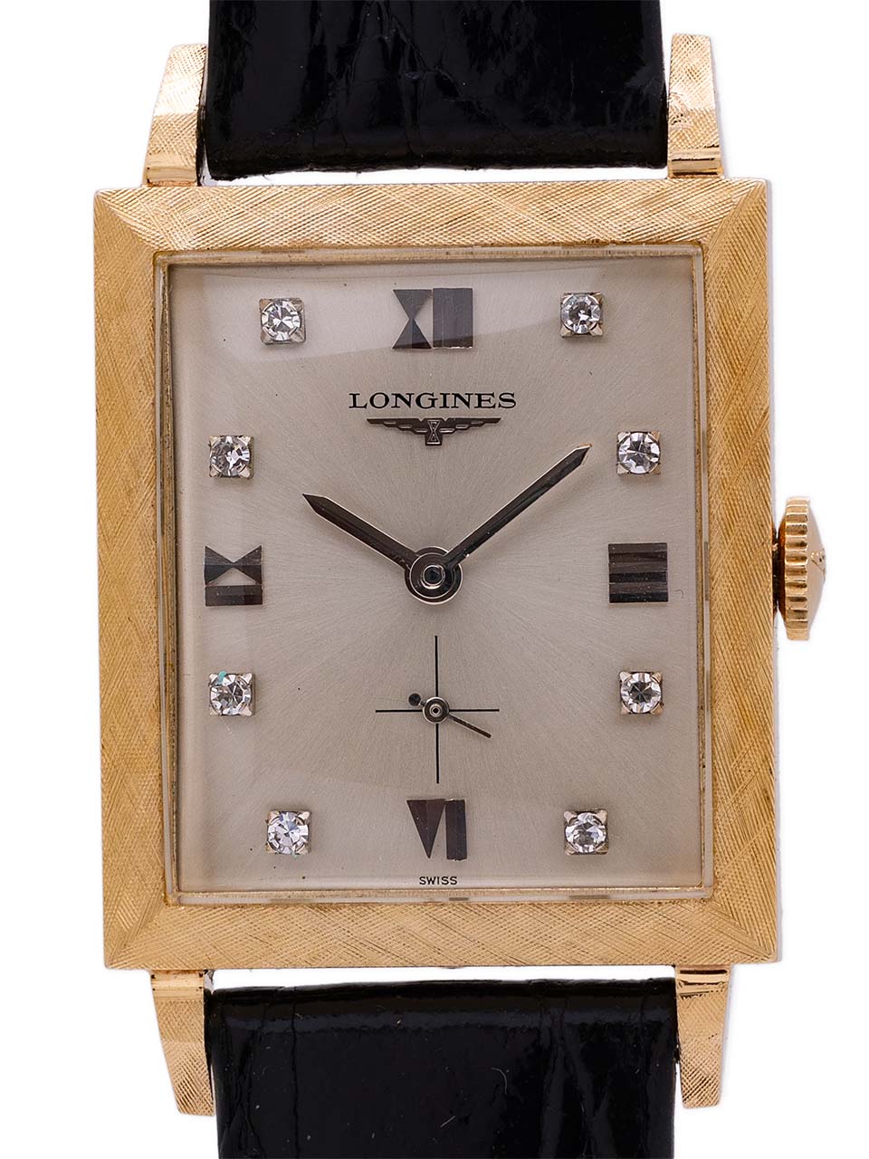 Longines 14K YG Factory Diamonds with Special Box circa 1958