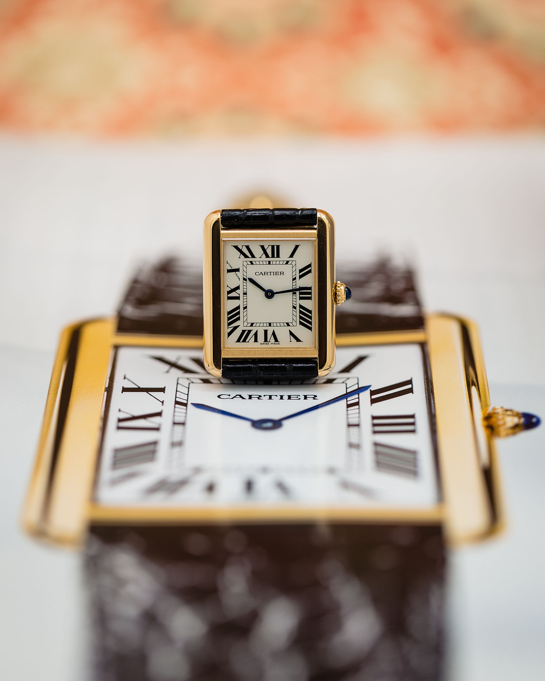 Cartier Lady's Tank Solo ref 3168 18K YG w/ Warranty Card 2024