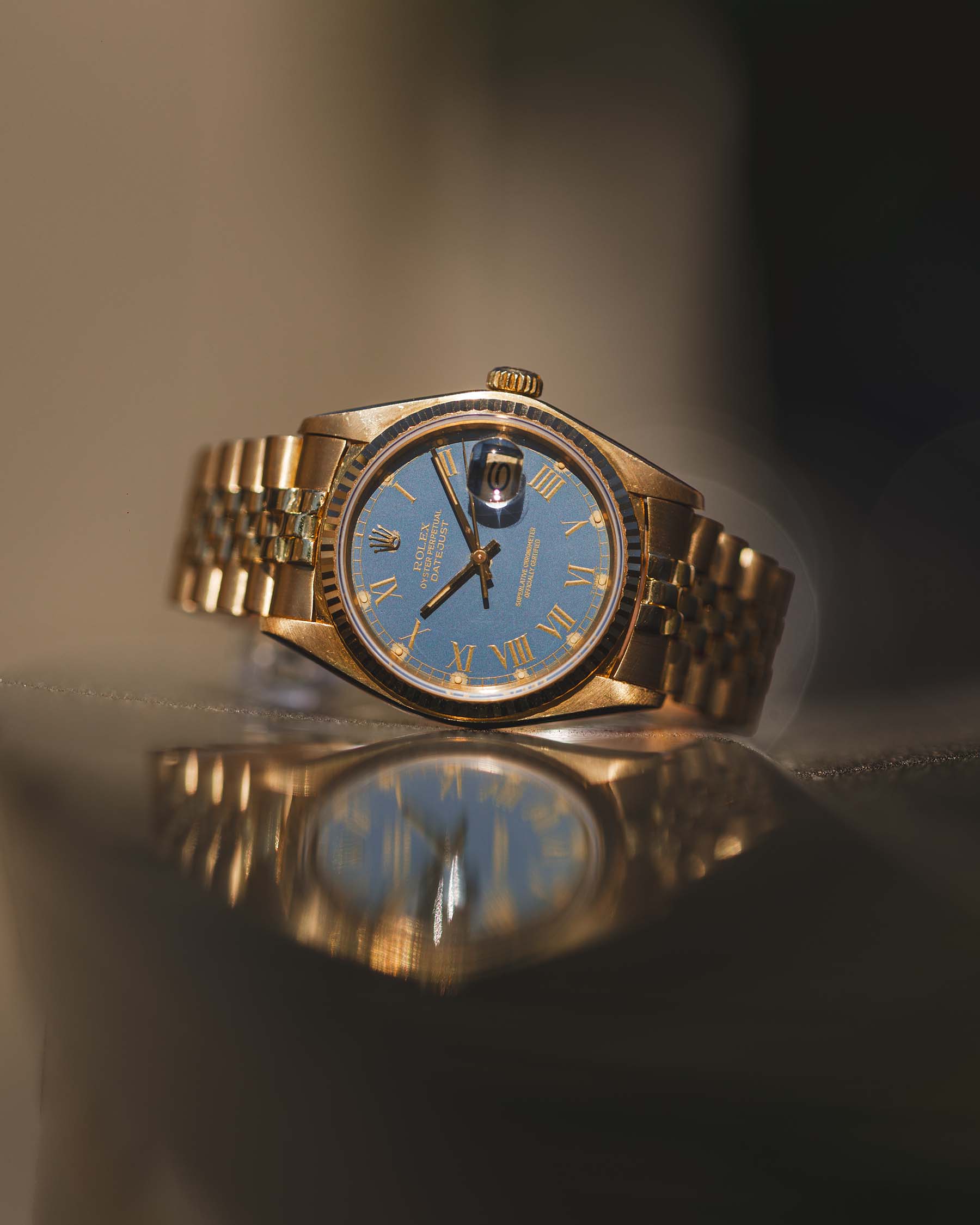 Rolex Datejust 18K YG ref 16018 Tropical Buckley Dial circa 1983