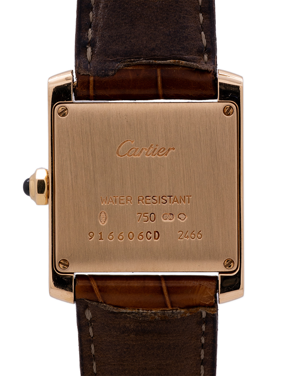 Cartier Tank Francaise Midsize 18K YG Strap & Buckle circa 2010+