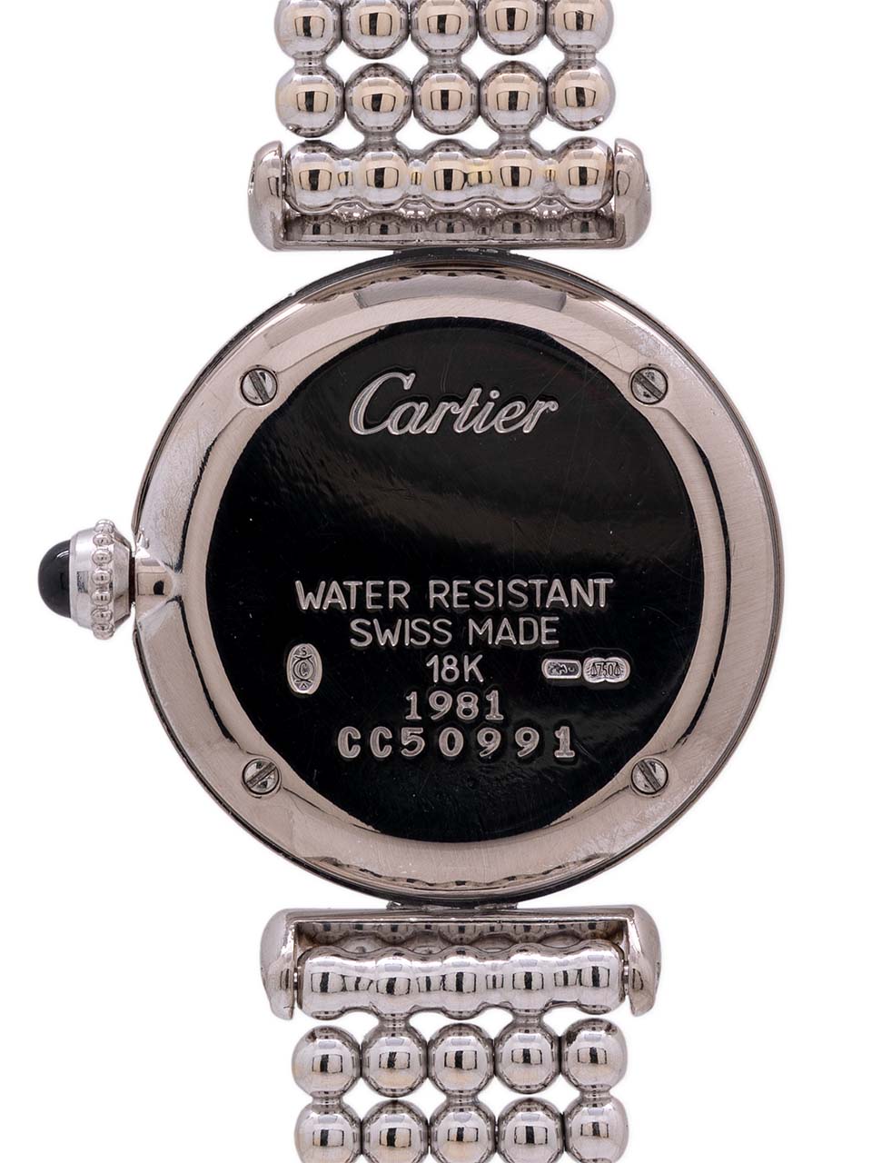 Cartier Lady's Colisée 18K WG ref# 1981 circa 1990s