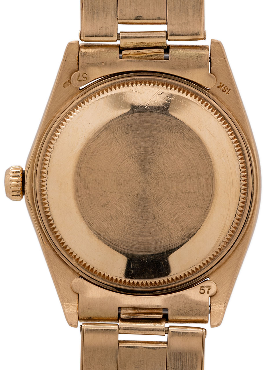 Rolex Oyster Perpetual Date ref 15038 18K YG circa 1982 Box & Papers