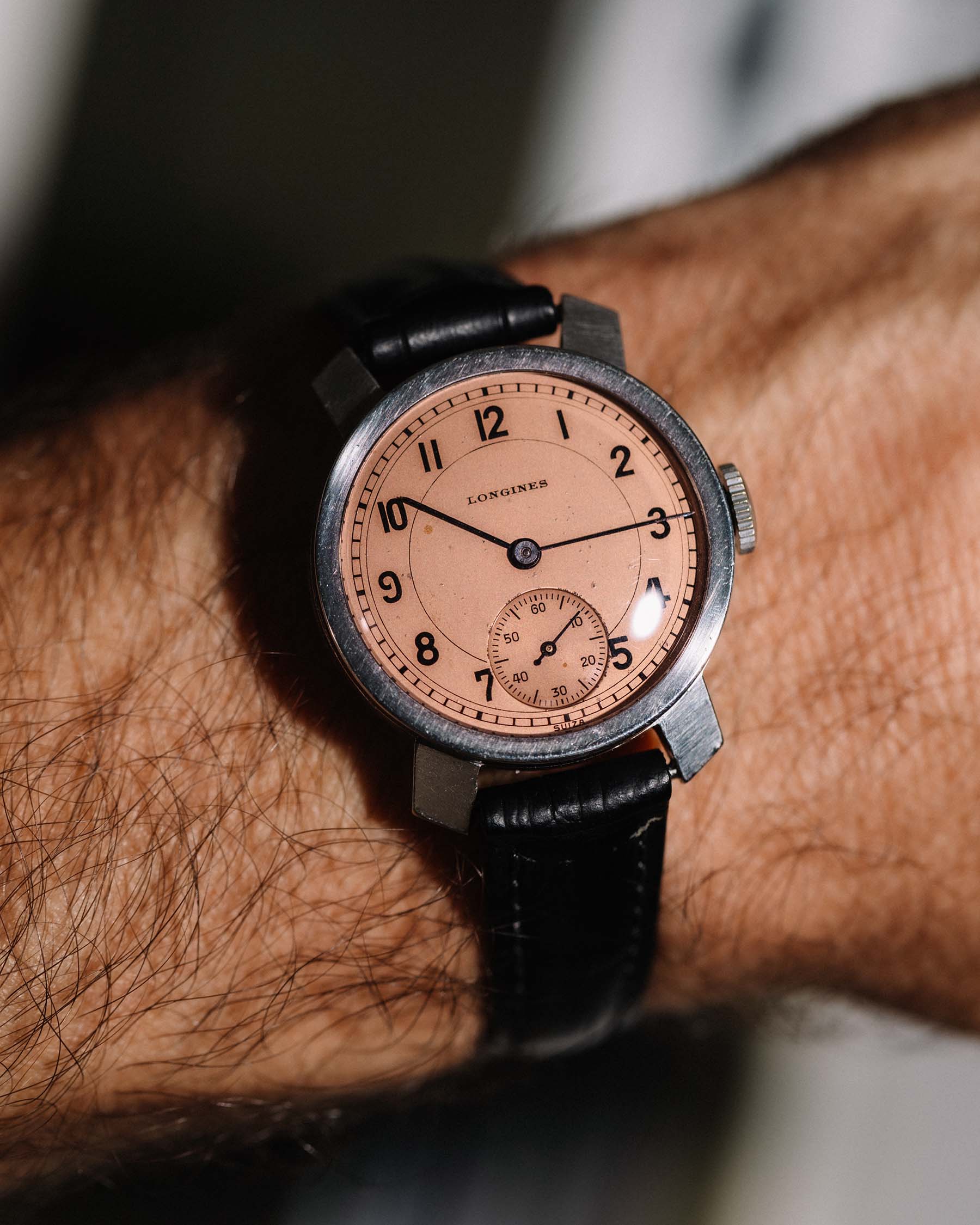 Longines Stainless Steel Calatrava circa 1940's