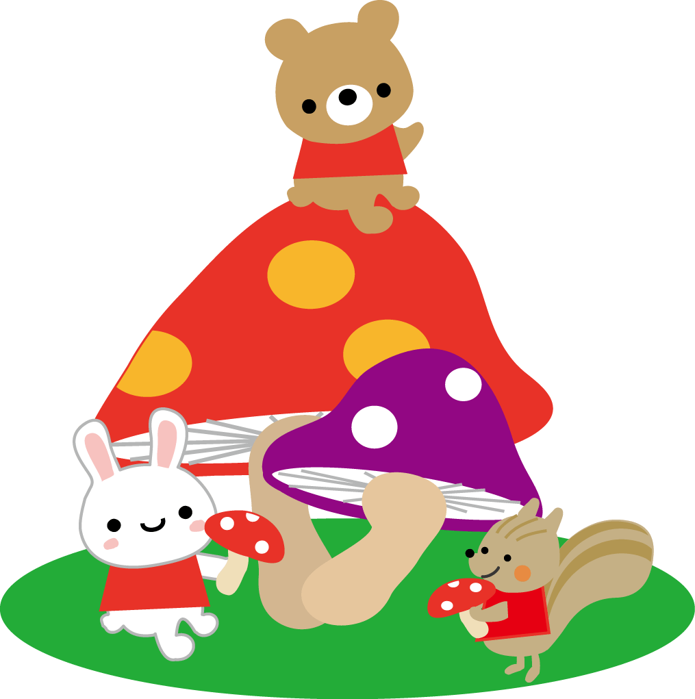 秋イラスト（きのこ・読書の秋・お月見・十五夜）無料イラスト