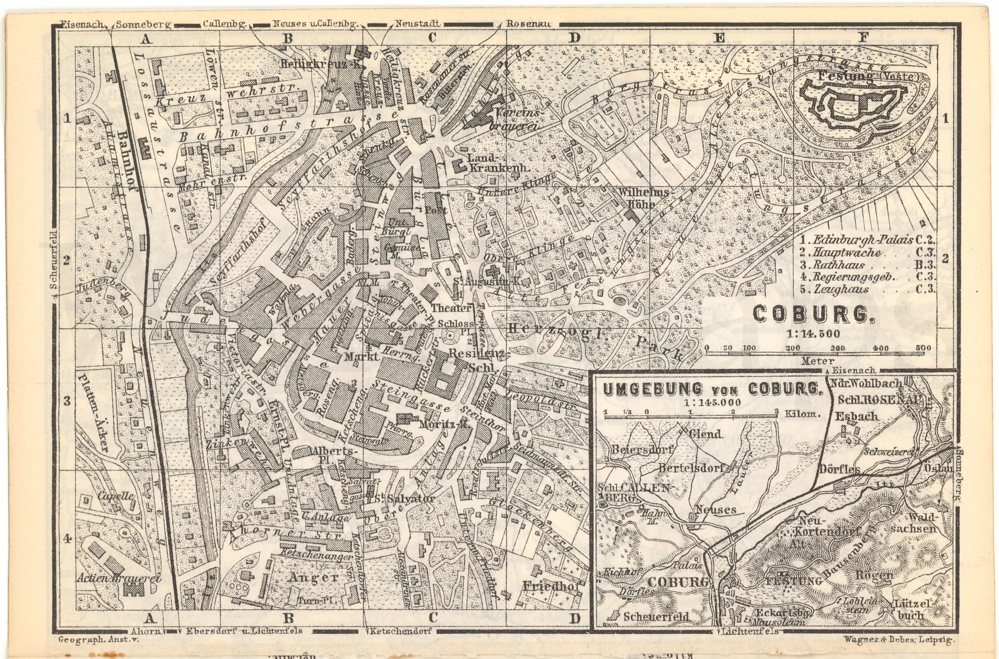 Coburg Germany 1886 WardMaps LLC Coburg 