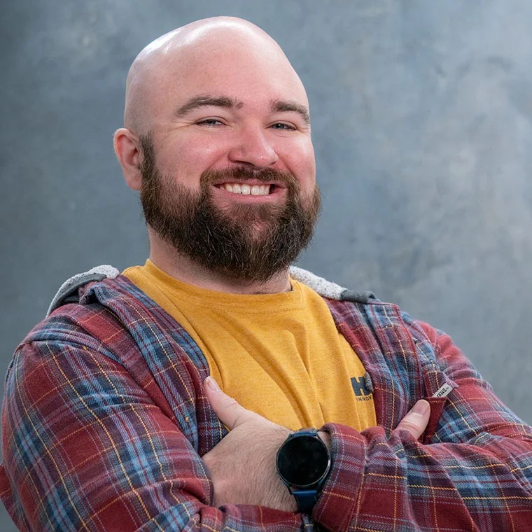 Image of Hunter Gardner smiling at the camera