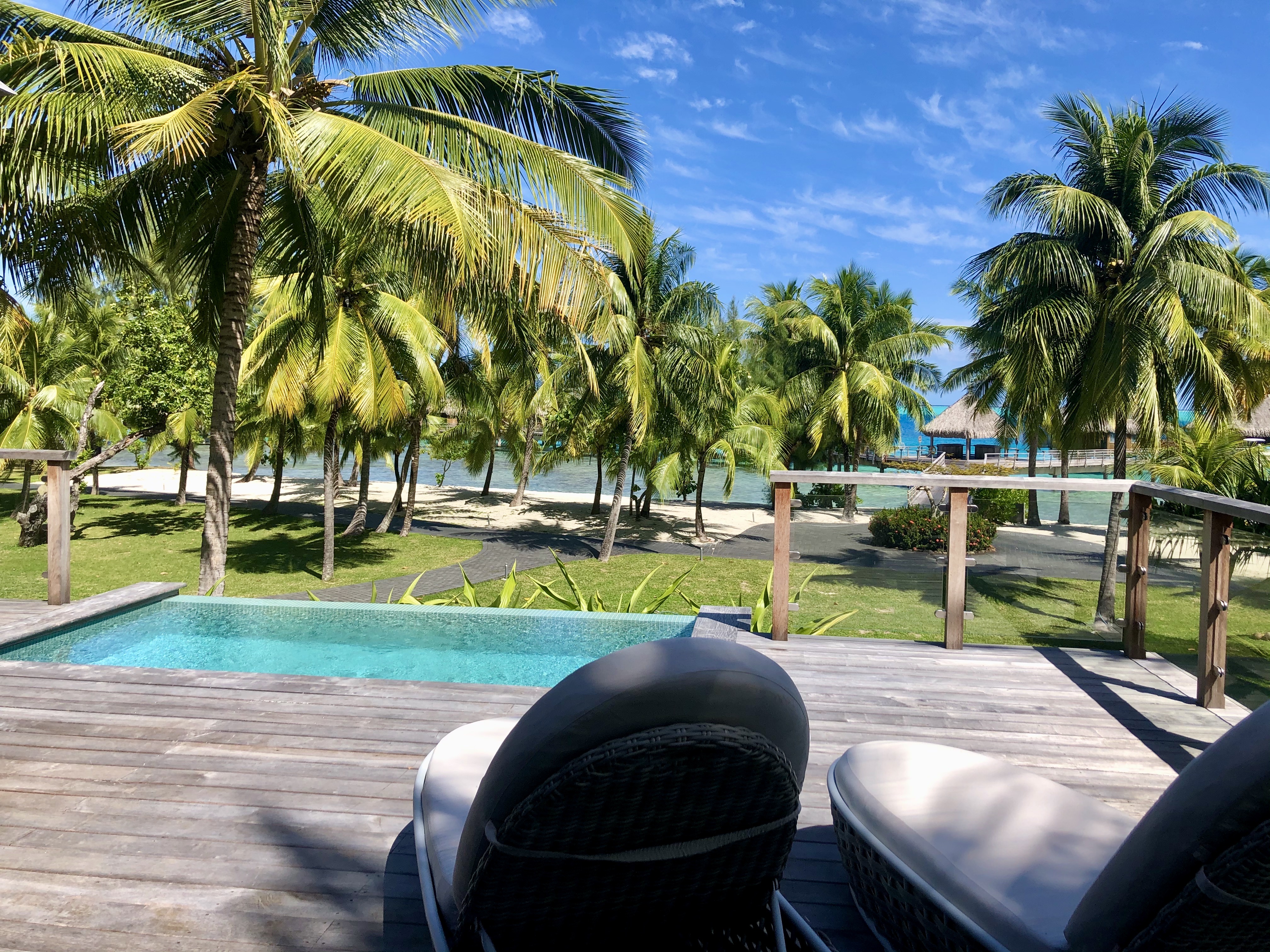 The lagoon in French Polynesia