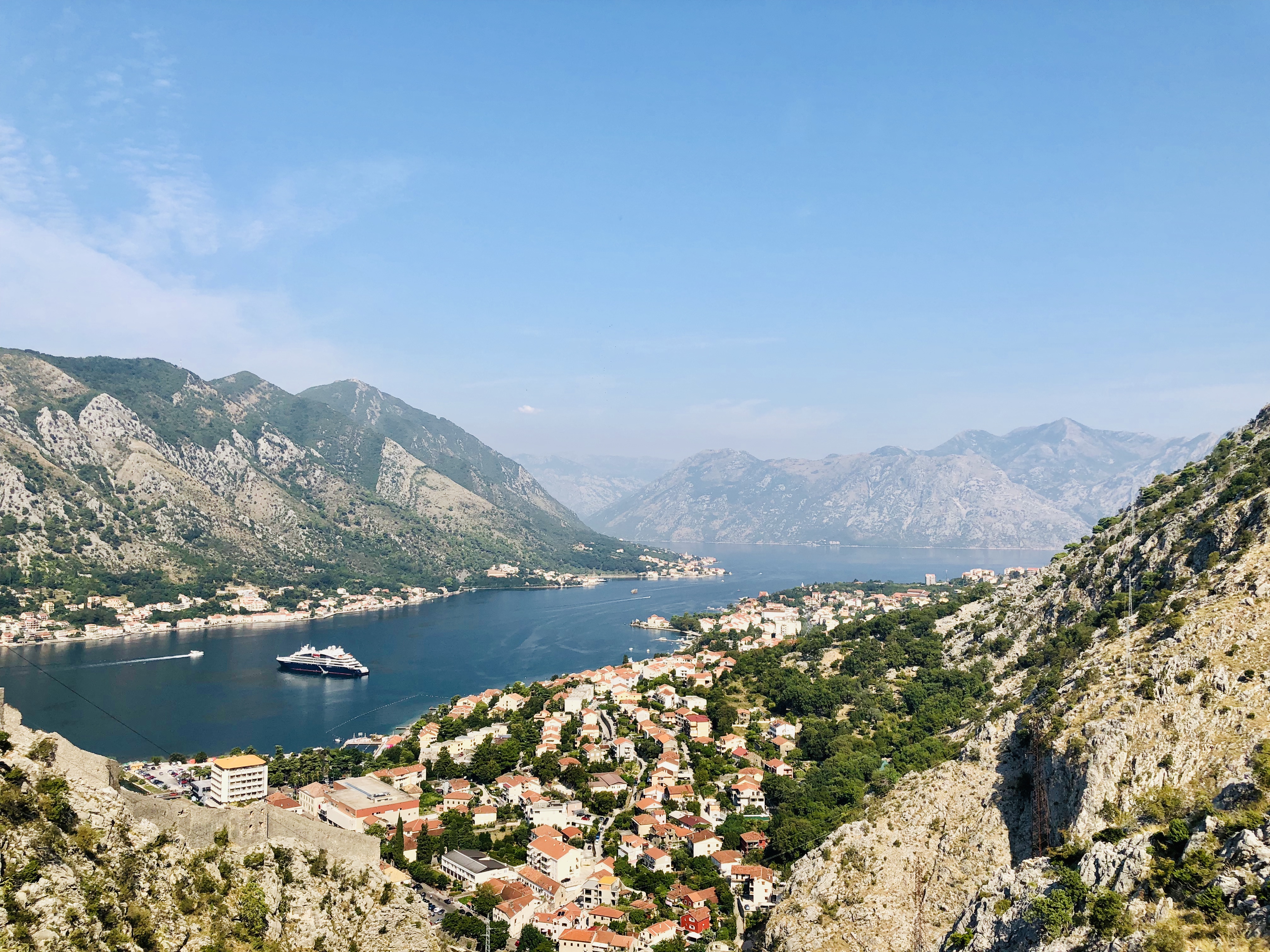 The Bay of Kotor seen from above, Montenegro