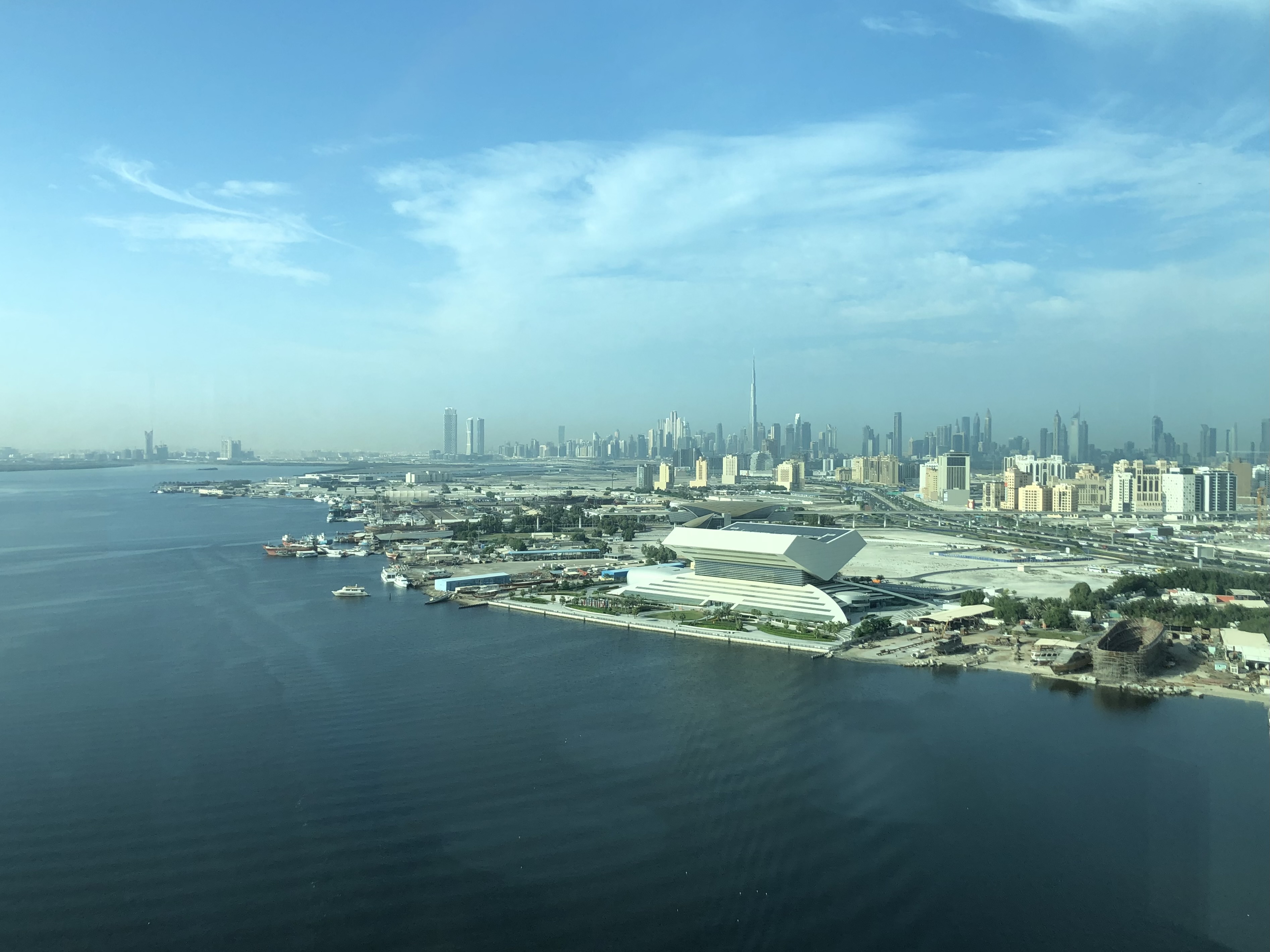 Dubai skyline seen on an Emirates layover between the Maldives and New York