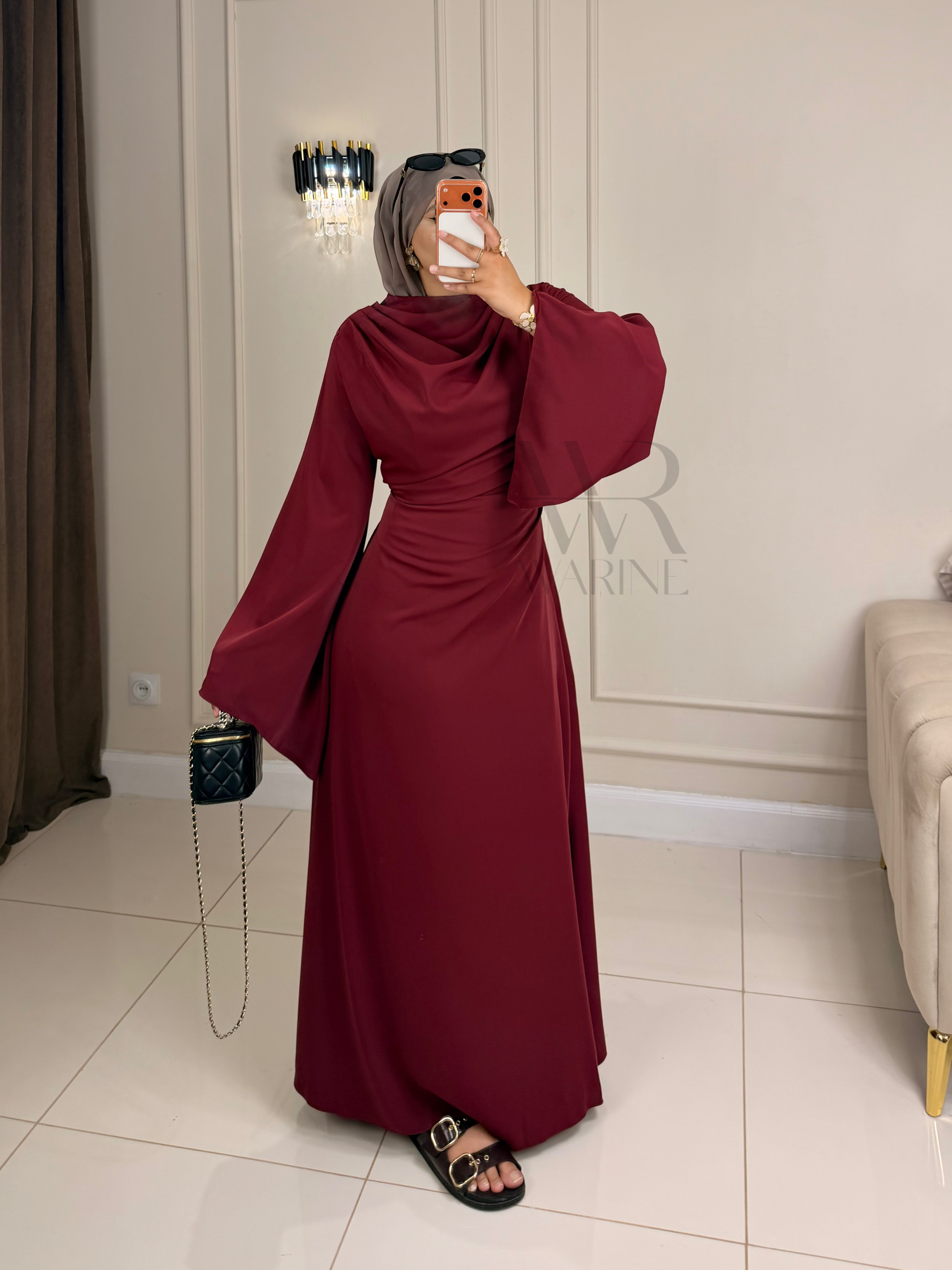 Robe Aseel — Jaune pastel