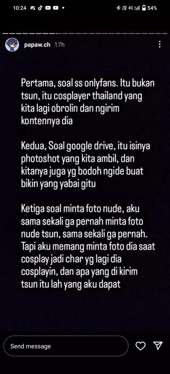 Cosplayer Minor Dituduh Selingkuh Dengan Vtuber Berusia 22 tahun 17