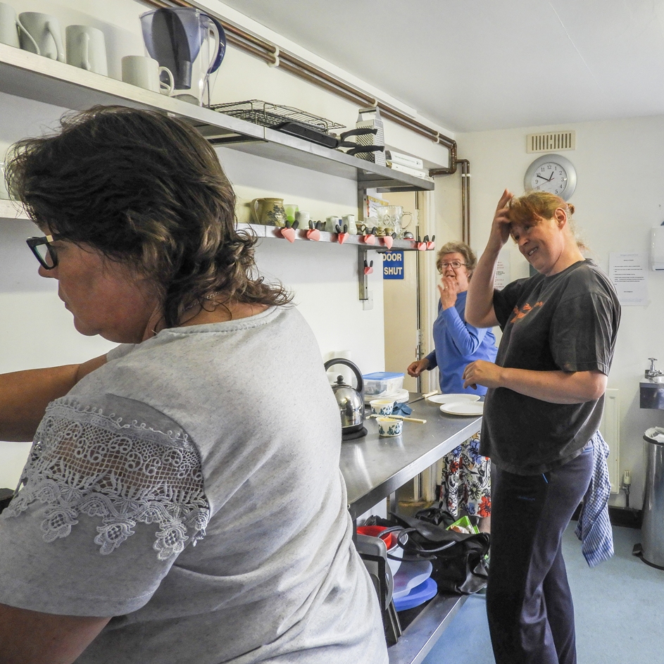 Kitchen workers