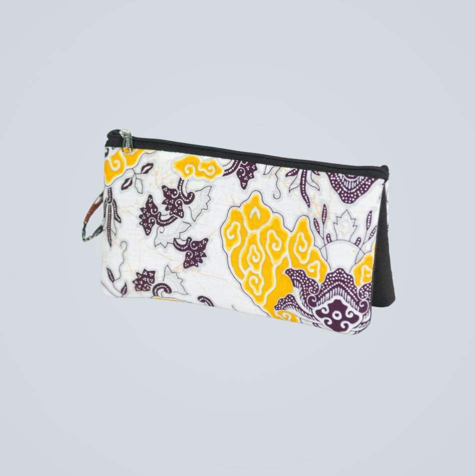 Dompet Panjang Mega Mendung Putih asli Cirebon, Java | Warmastore Souvenir Indonesia