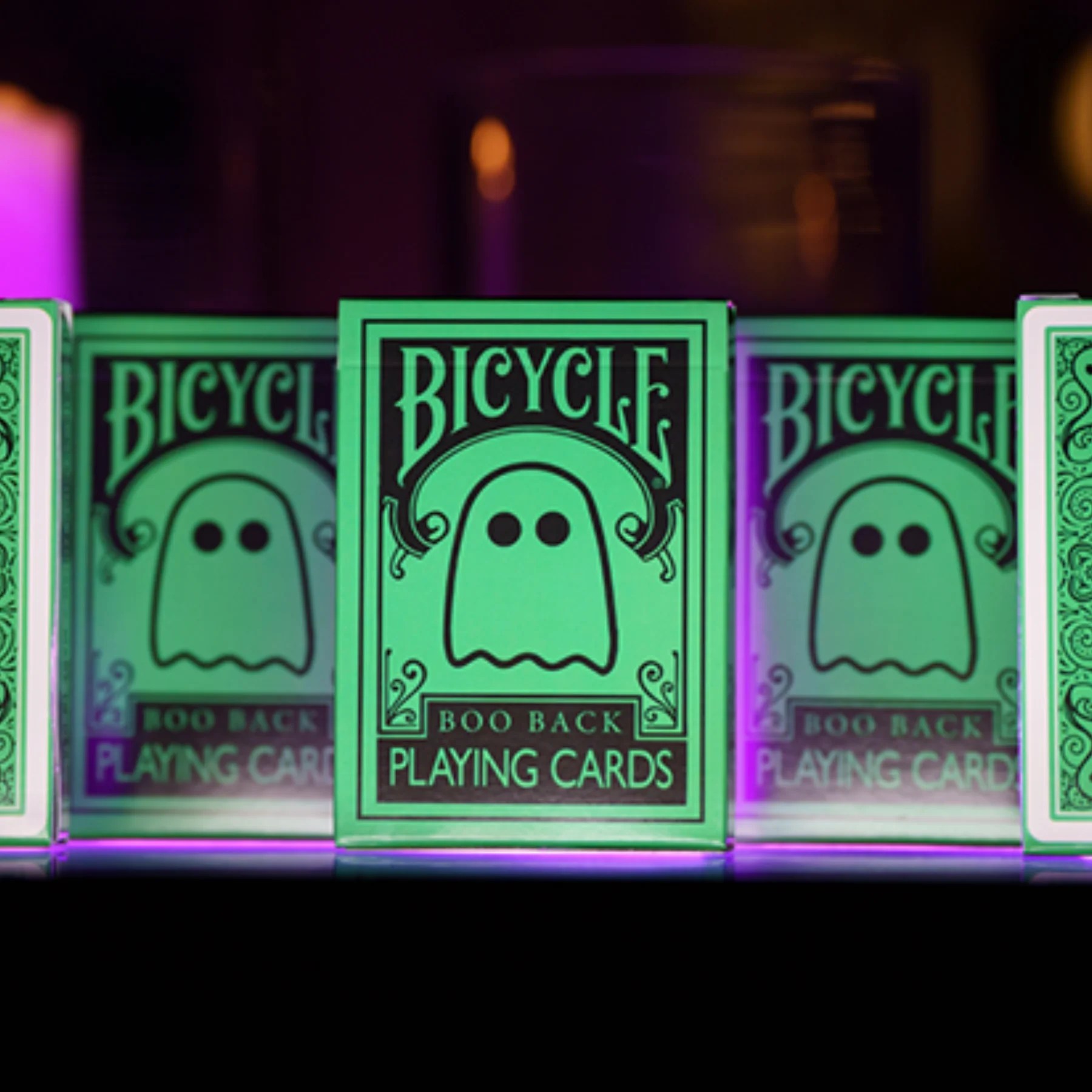 Bicycle Boo Back Playing Cards (Green)
