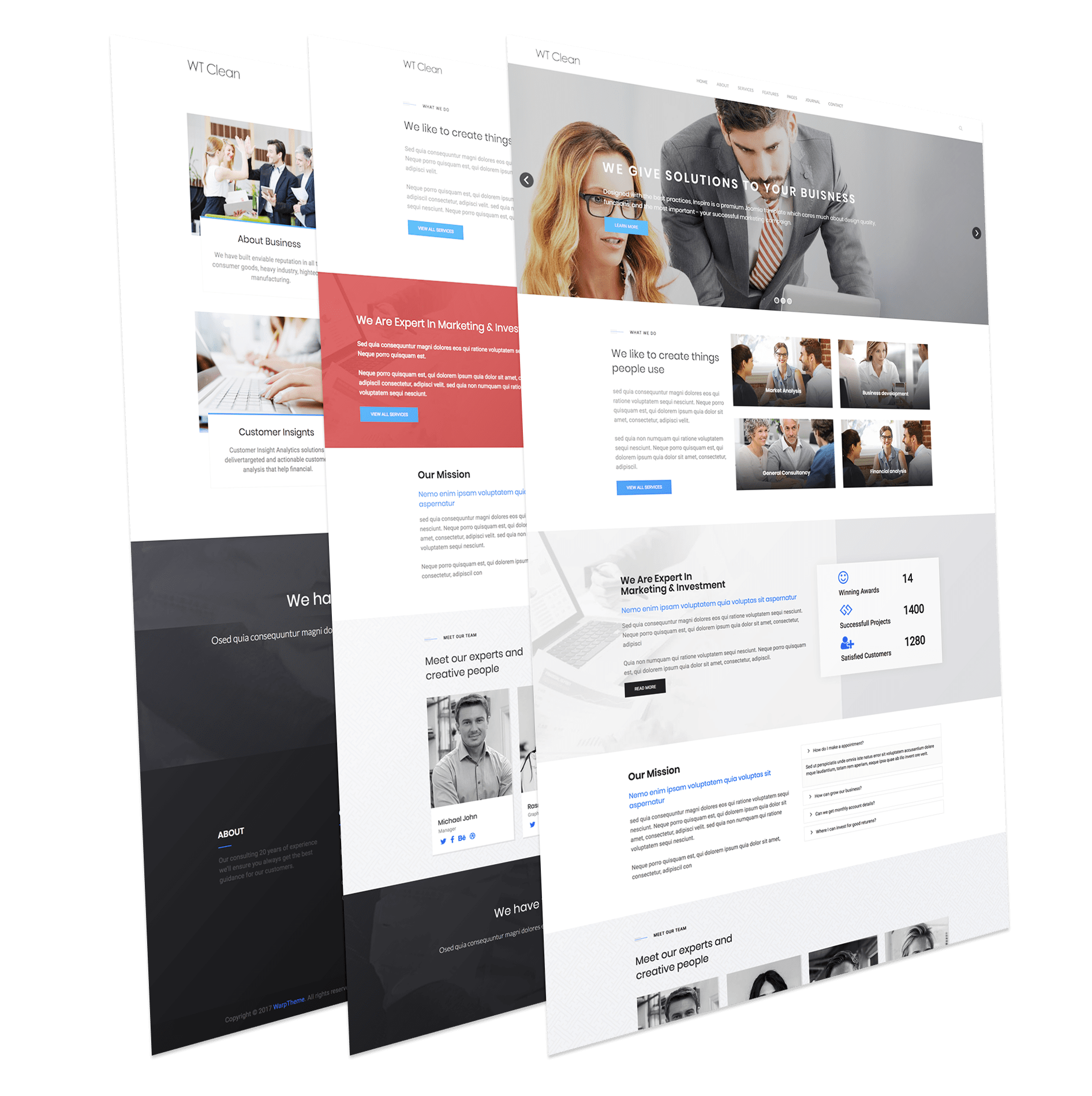Business Joomla Template Free Wt Clean