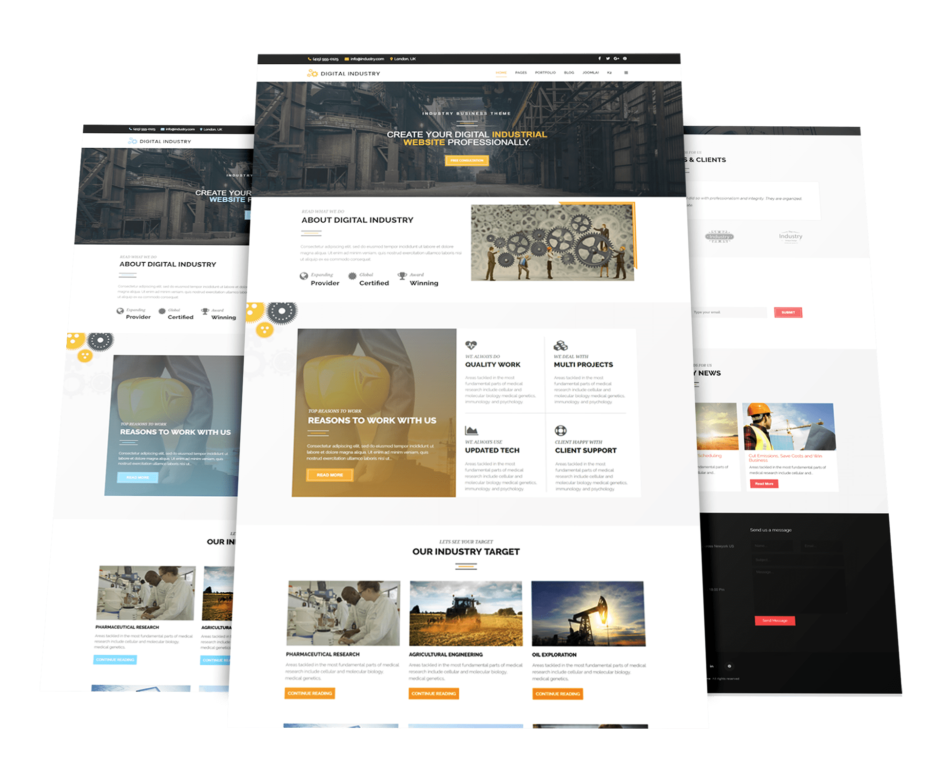 Digital Industry Industrial Business Joomla Template