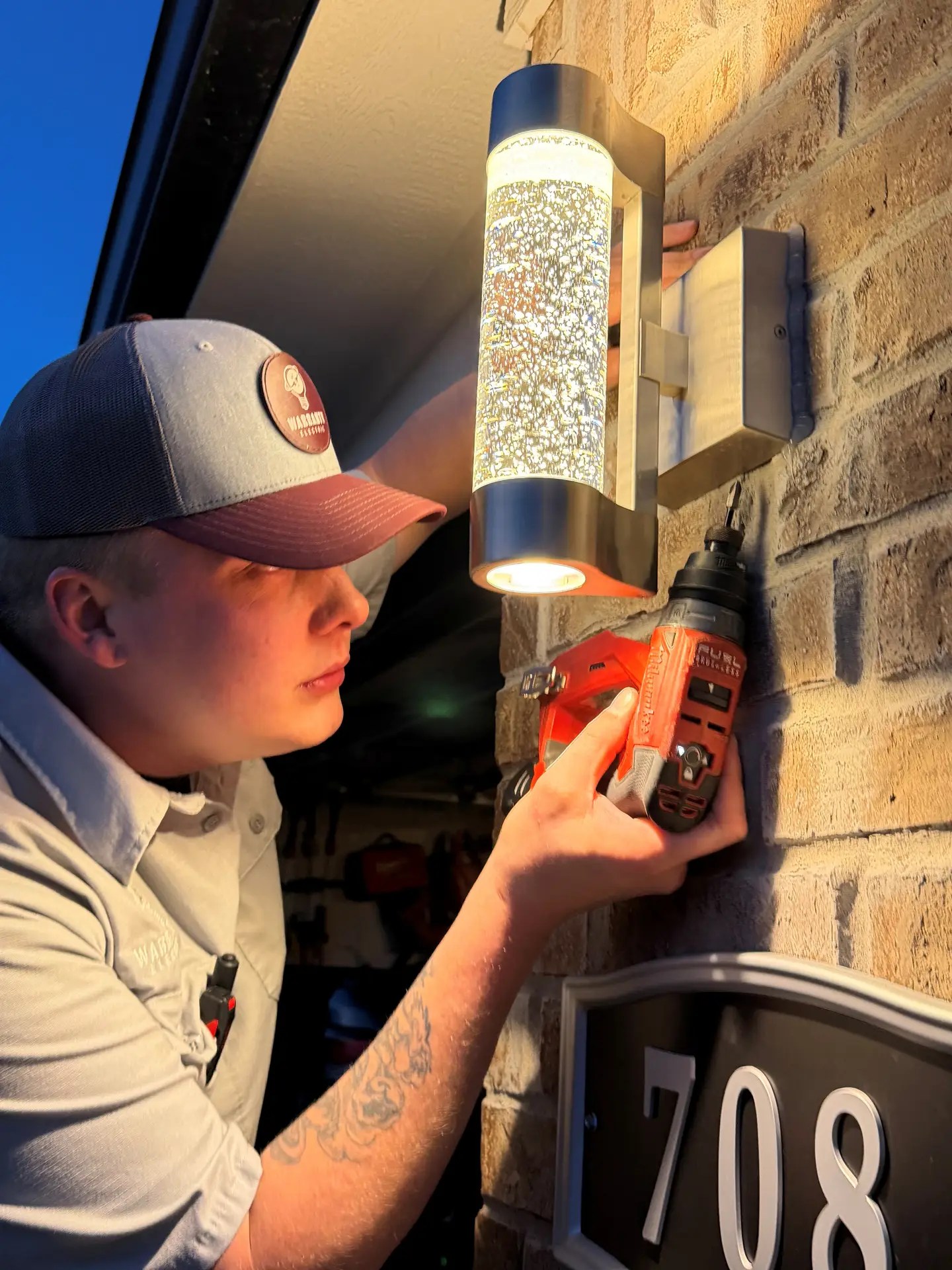 Fayetteville electrician, Bentonville Electrician, Rogers electrician, lowell electrician, springdale electrician Outdoor Lighting Upgrade