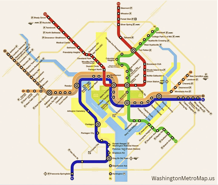 DC Metro Map 2026 Washington Metro Map.webp