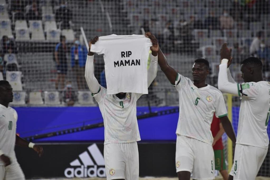Beach soccer, les tristes adieu de  Raoul Mendy à sa Maman