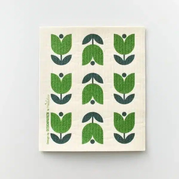 HappyEco Σπογγοπετσέτα Κυτταρίνης - Tulips