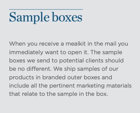 eco-Packaging samples