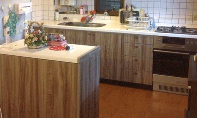 キッチンシートの張替え