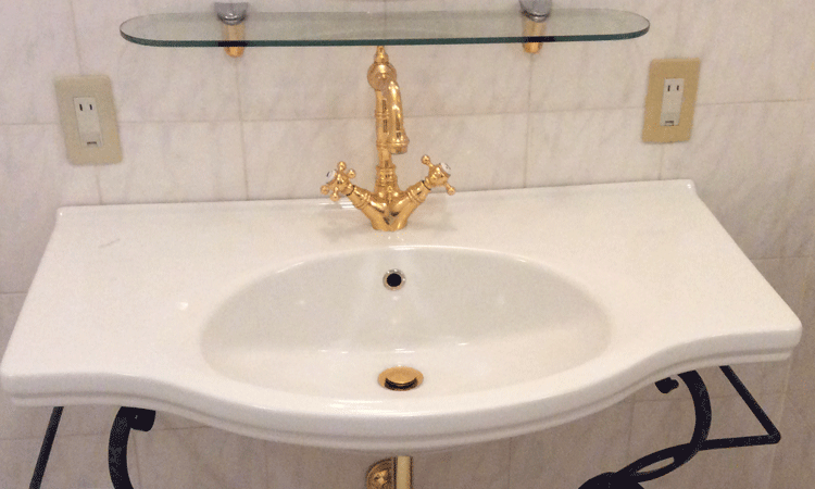 洗面台の再塗装