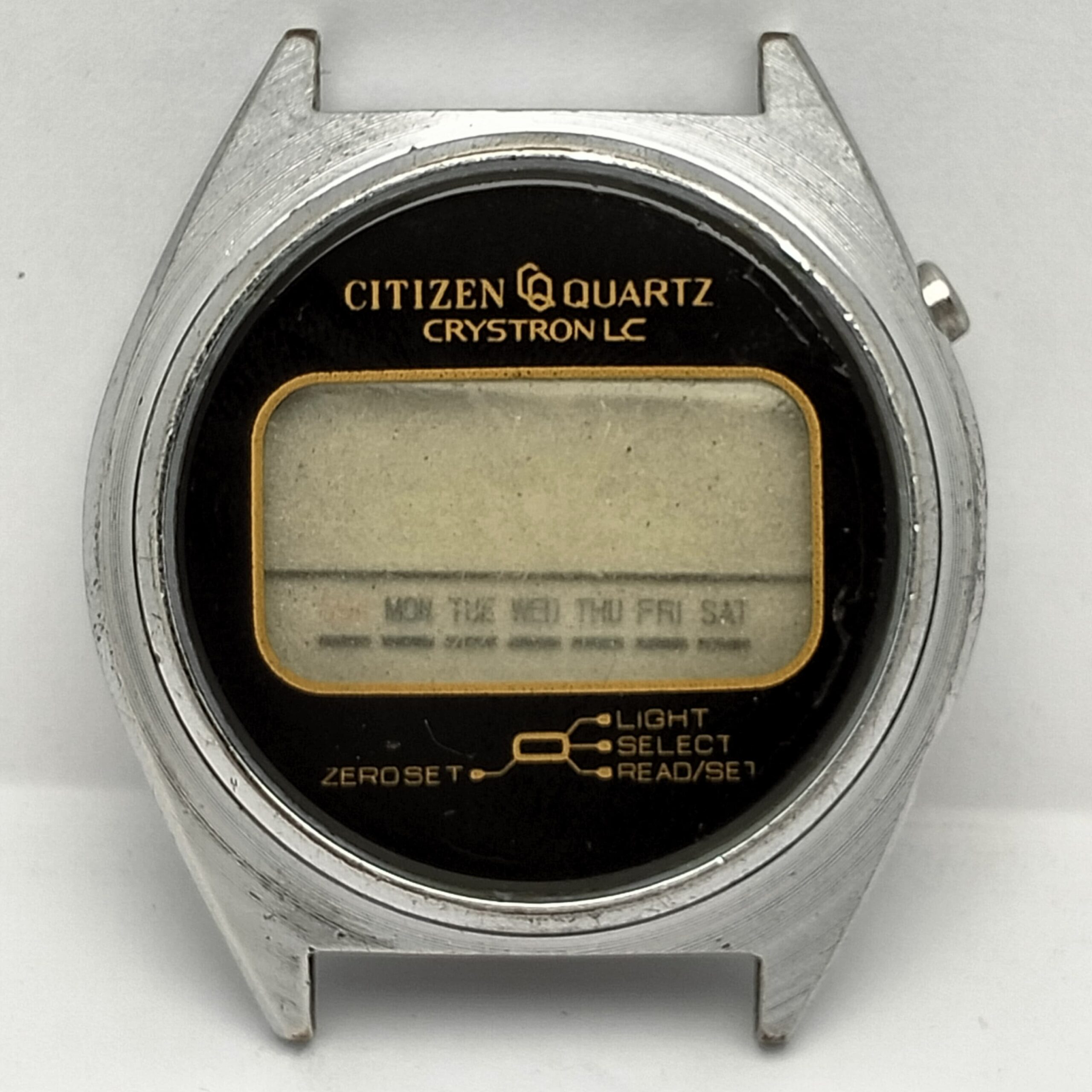 CITIZEN CRYSTRON ステンレス　クォーツ デジタル 時計 CITIZEN CRYSTRON ステンレス クォーツ デジタル 時計