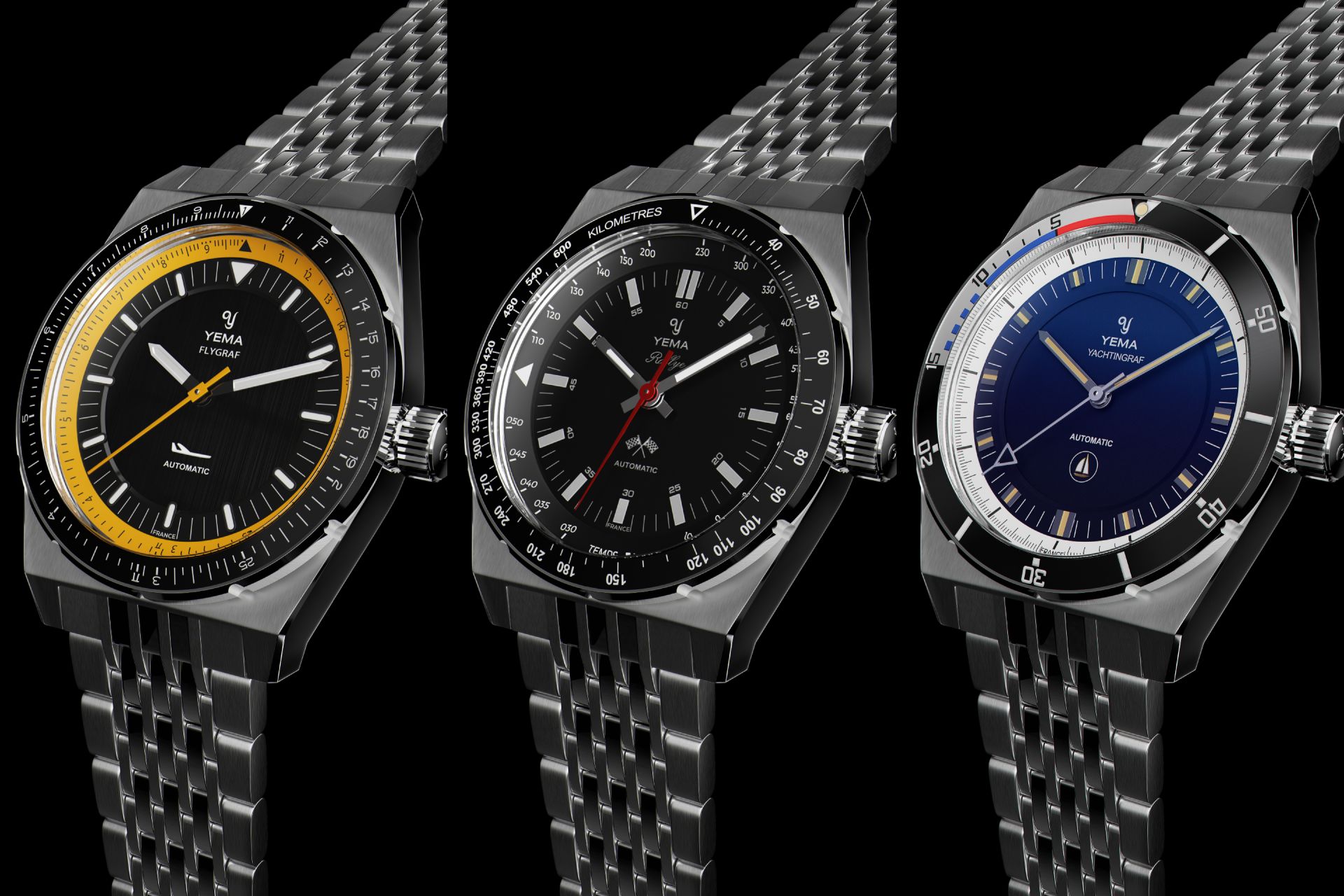 Yema Urban Sport Trilogy: Flygraf, Rallygraf, Yachtingraf - Watch