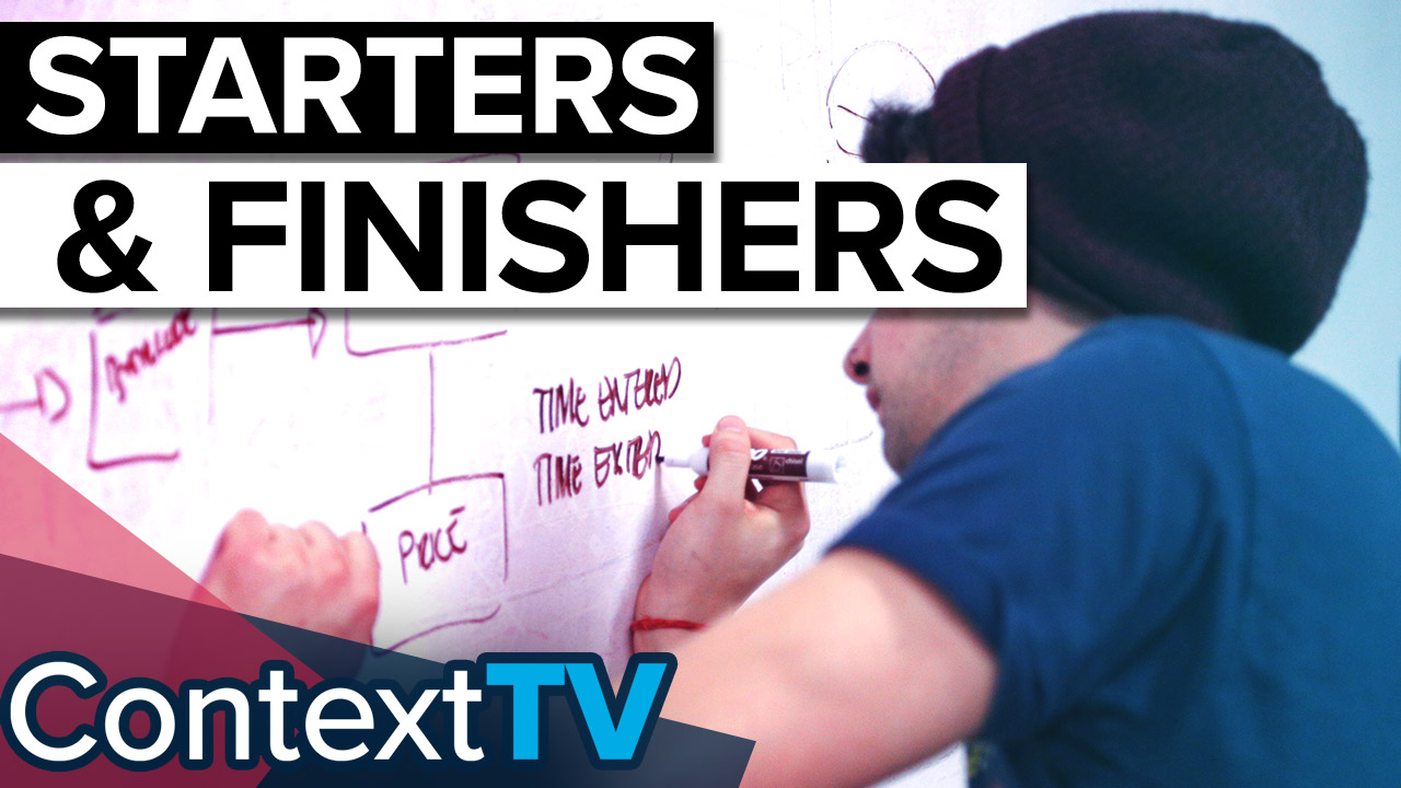 Starters, Finishers, and Those In Between