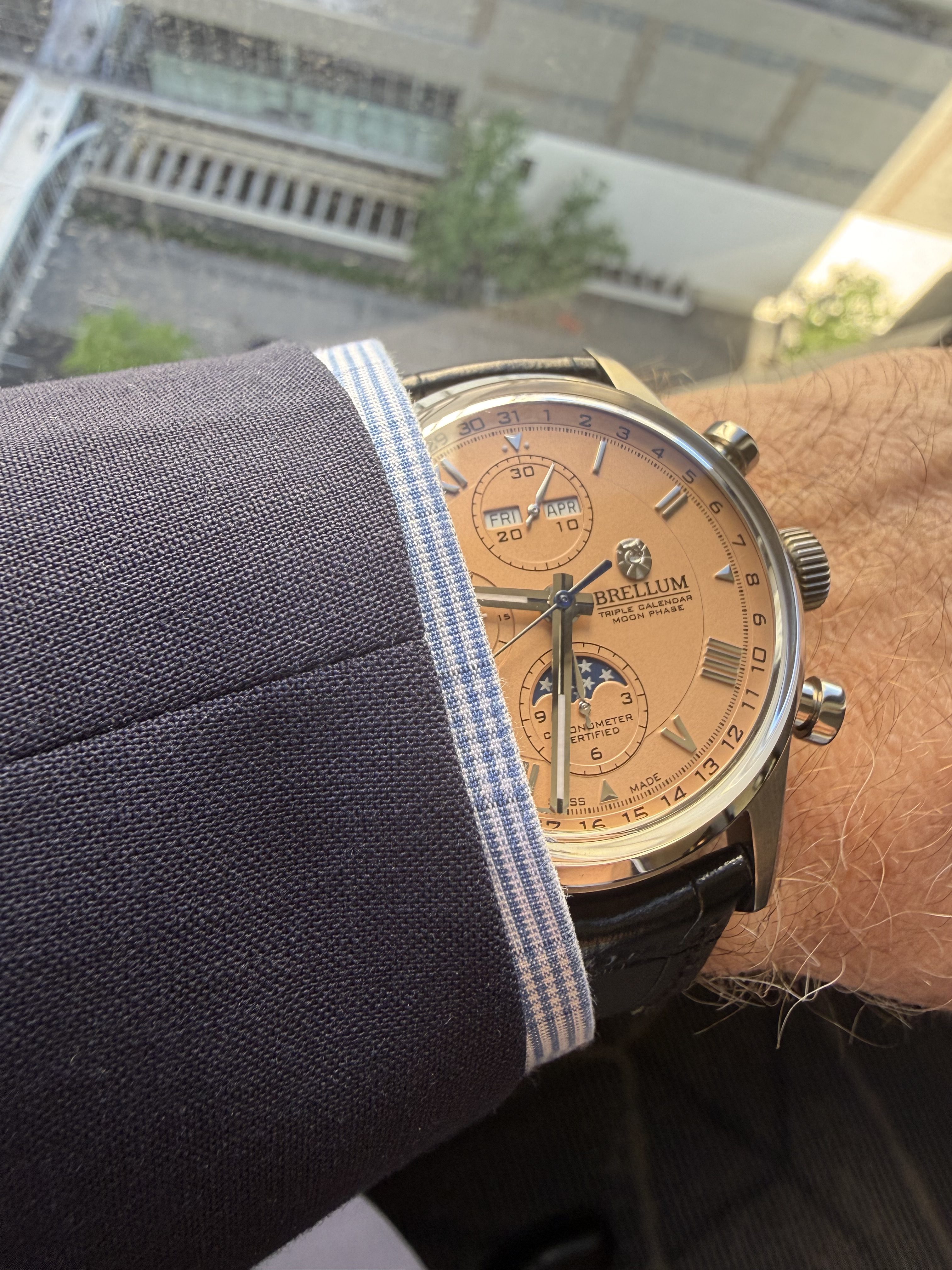 Brellum Duobox Triple Calendar Moonphase Titanium Review