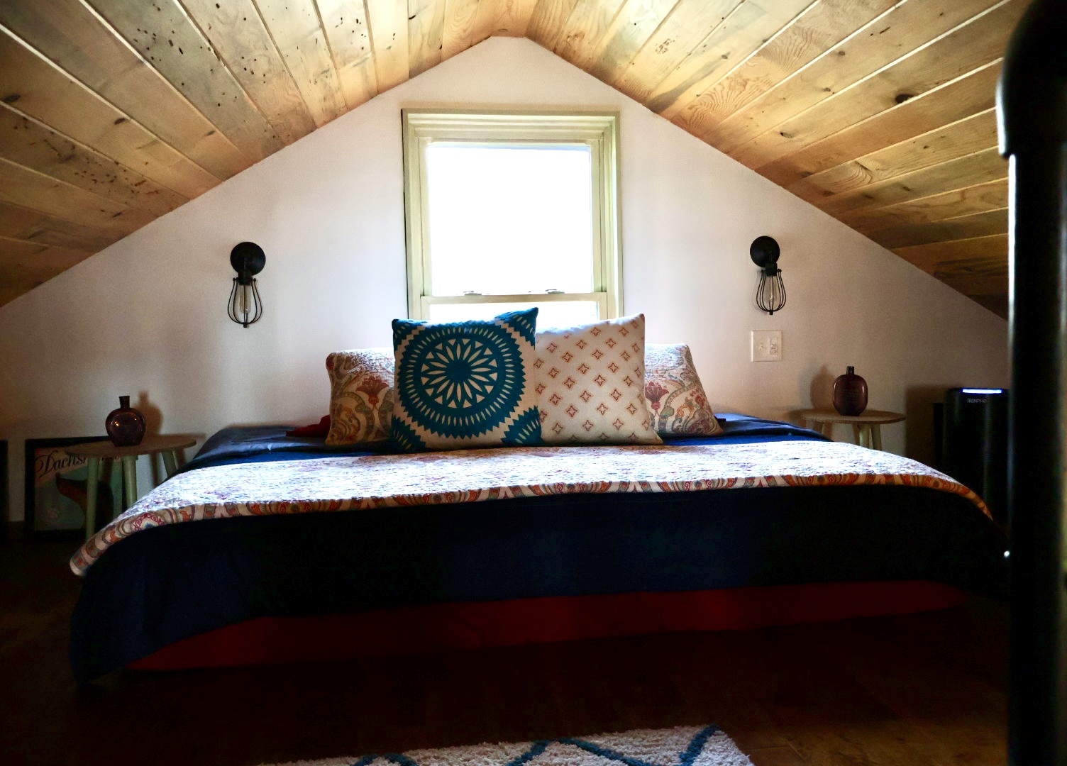 Lofted queen bed