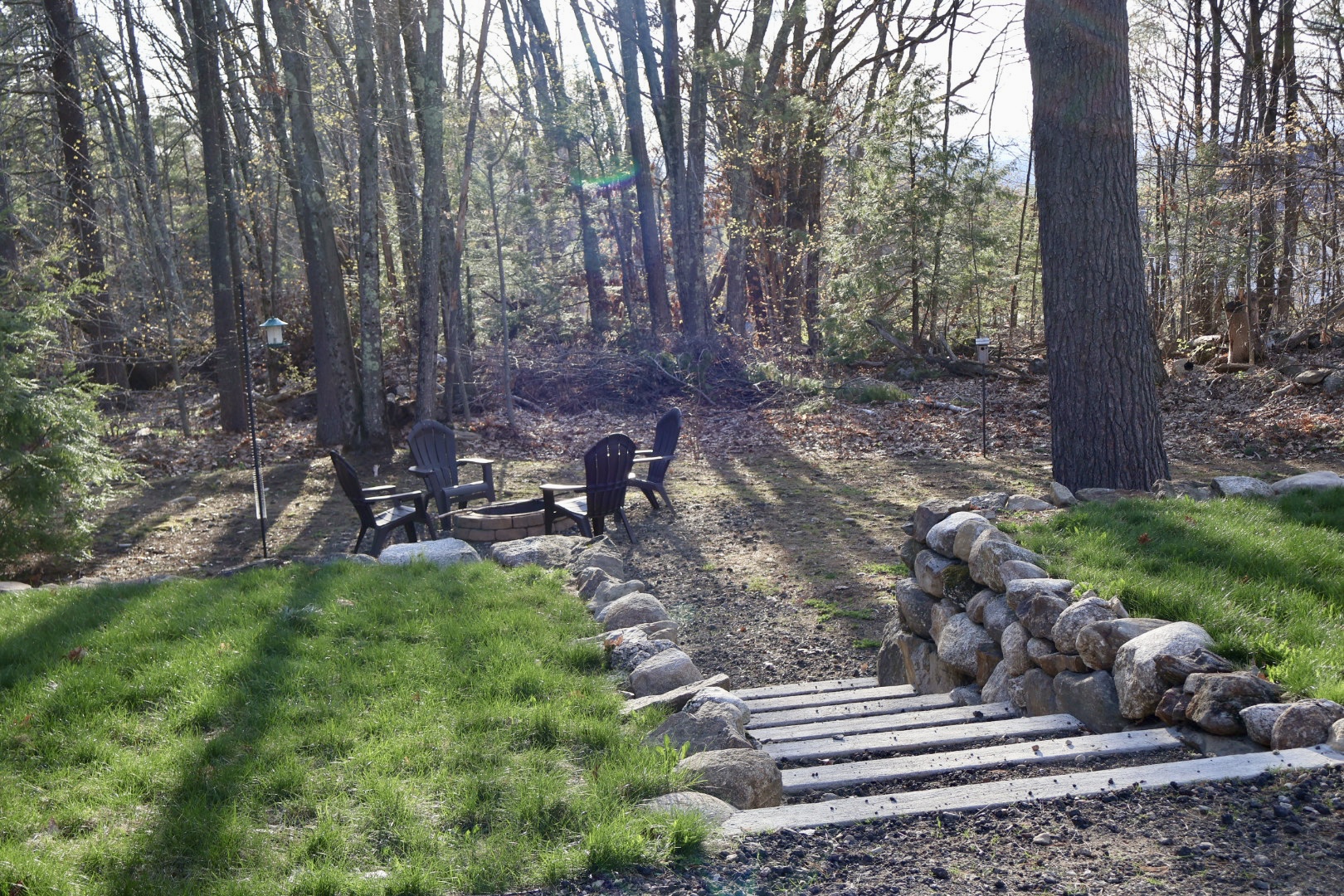 Yard and fire pit