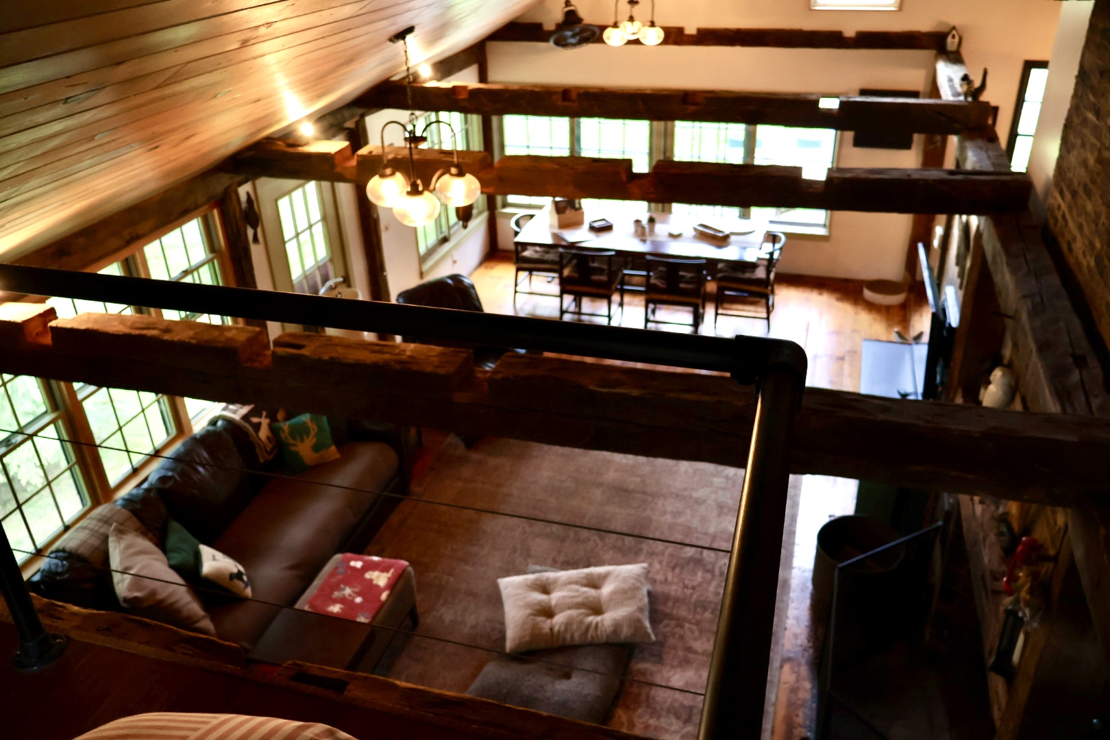 Overhead view of living space