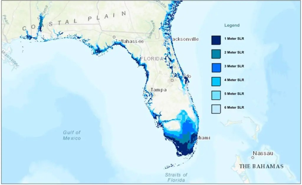 How Will Sea Level Rise Affect Florida Water Guide Florida SLR 2 1024x630 