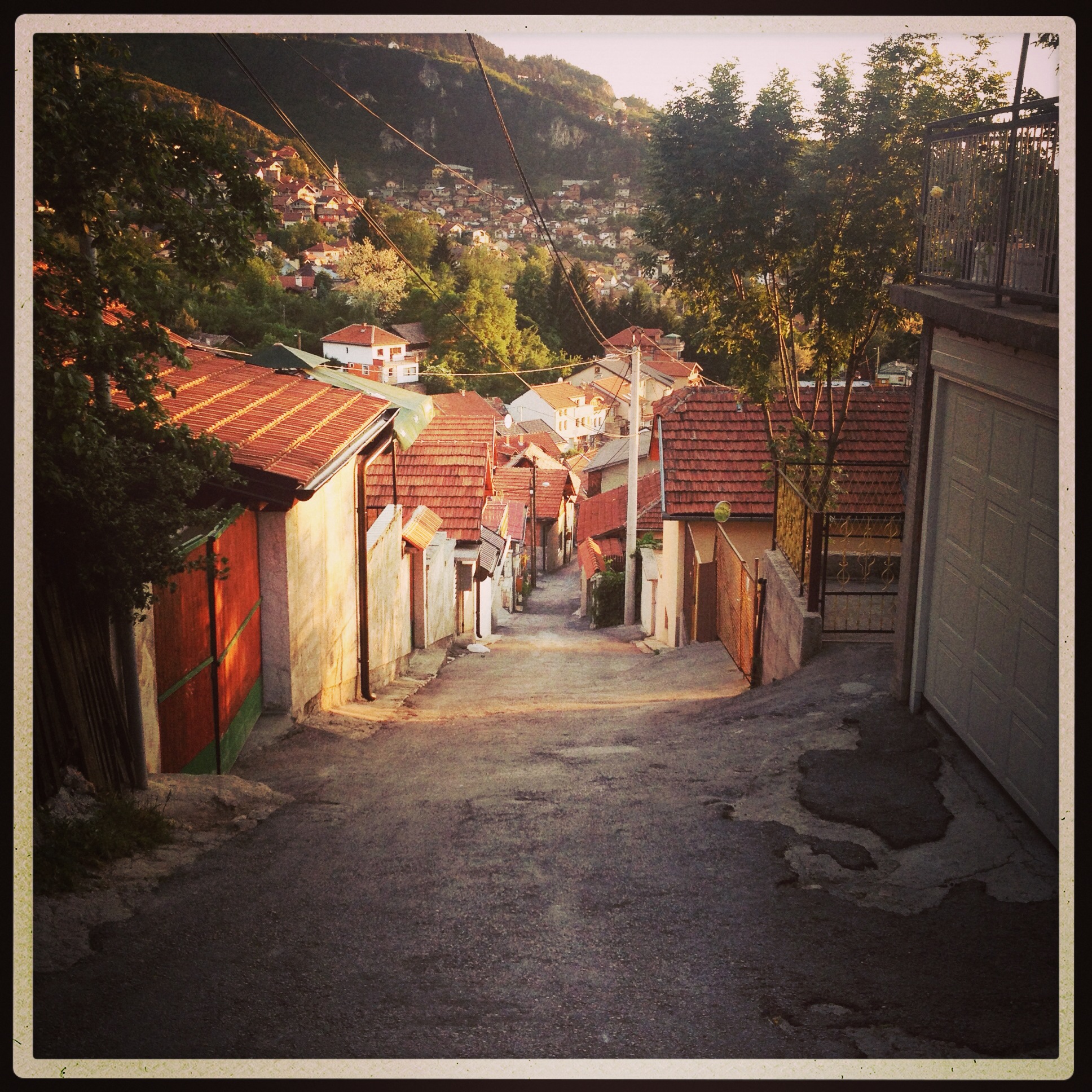 Steep climb up the hill