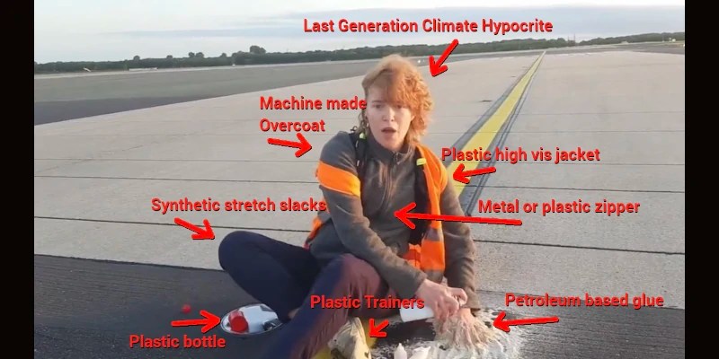 Last Generation Climate Hypocrites Glue Themselves to German Runways • Watts Up With That? - Vimarsana News