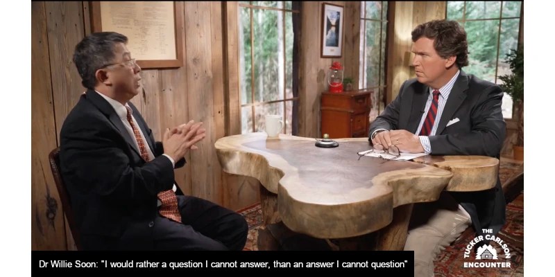 Tucker Carlson / Dr Willie Soon Climate Change Interview • Watts Up With That? - Vimarsana News