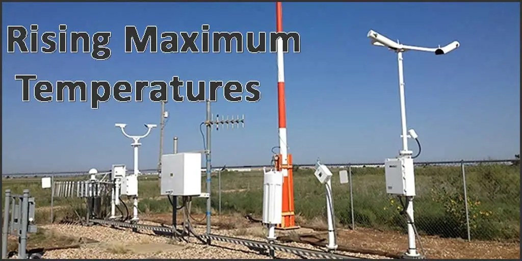 Rising Maximum Temperatures • Watts Up With That? - Vimarsana News