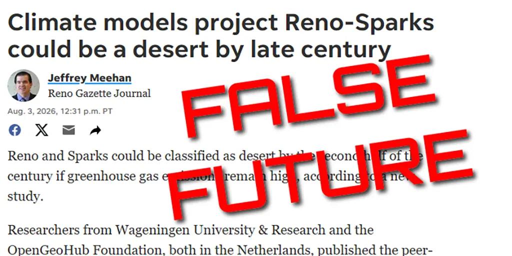 Wrong, Reno Gazette Journal, a Flawed Climate Study Doesn’t Prove Future Desertification for Reno - Watts Up With That?