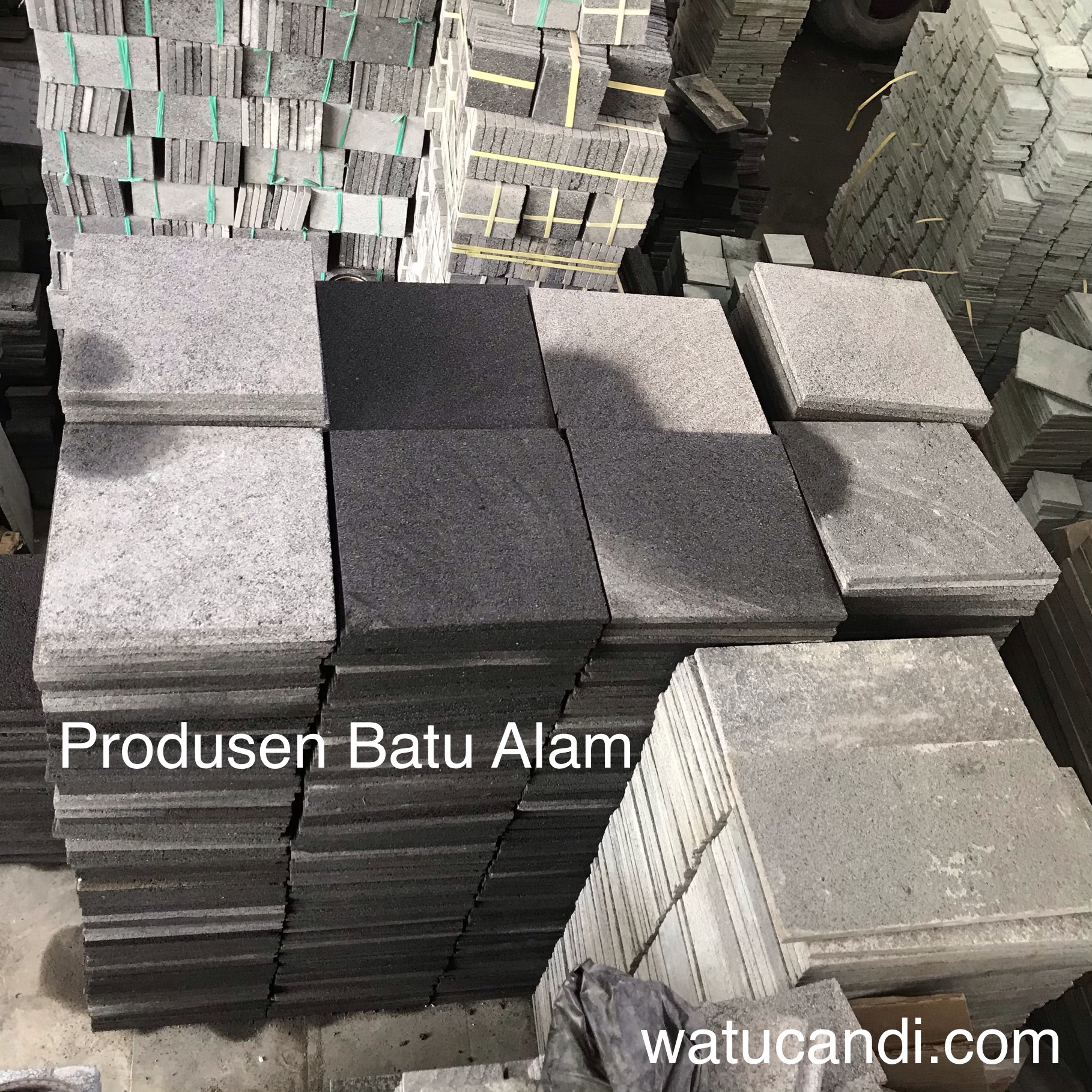 Produsen Batu Alam Candi hitam.